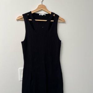 Reformation Michael Cotton Cut Out Sweater Dress